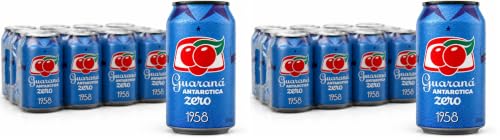 Image of Guarana Antarctica Zero,The Brazilian Original Guarana Soda,Zero Sugar,11.83 fl oz,(Pack of 24)