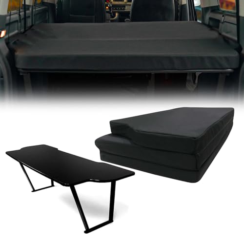 OMAC Ensemble de matelas pliants Multiflex avec consoles compatibles avec VW T5, T6, T6.1 Multivan 2003-2025