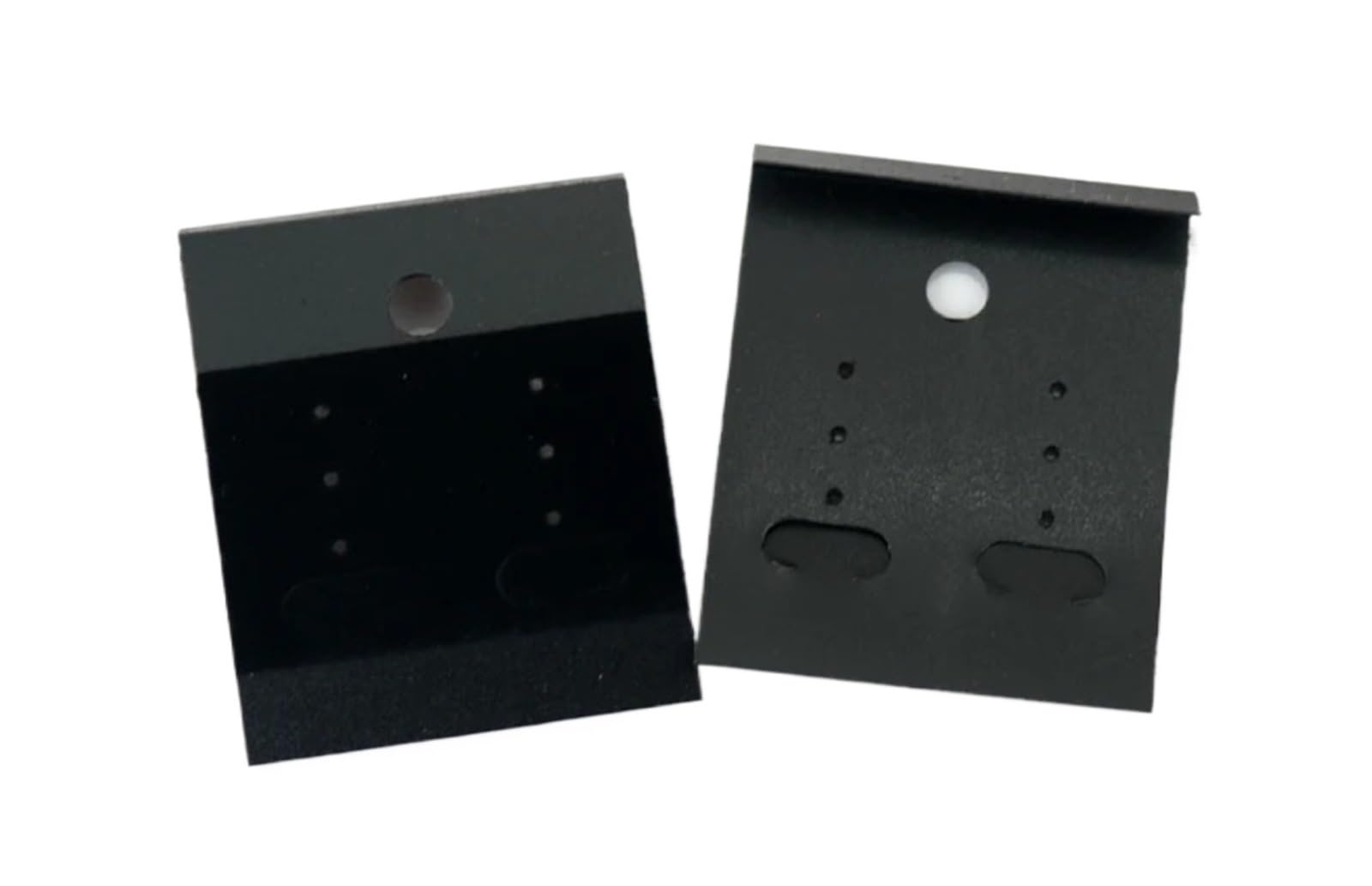 FDzkrtvm Earrings Necklace Display Cards, 400pcs Black Velvet Earring Cards 5x4.3cm for Jewelry Display