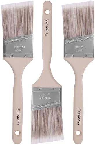 Paint Brush, 2.5IN Stain Brushes for Painting Walls and Fence Sta...