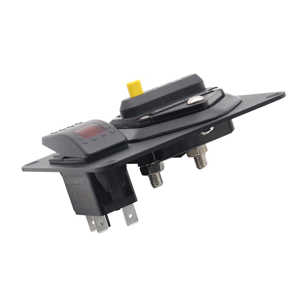 2 Set di Interruttore Automatico con Interruttore a bilanciere per Barca Interruttore da Pannello ON-off Interruttore Automatico con Interruttore a bilanciere per Barca Affidabile Sicuro 250A