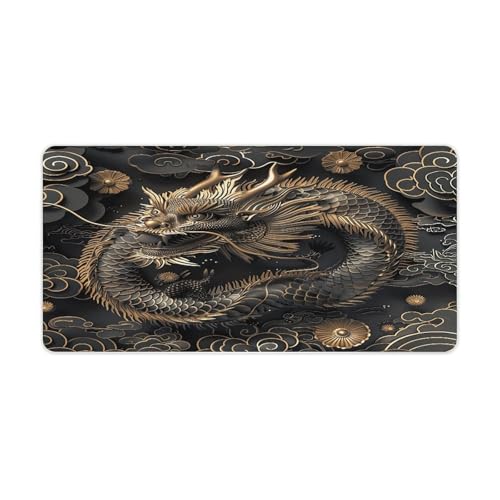 Mouse Pad Estilo Dragón Chino Grande Antideslizante miniatura 1