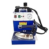 simprueH Ironing Station, 1600W Electric Industrial Steam Iron w/Semi-Automatic Large Iron Boiler, Stainless Steel Tank, for Clothing Store Cloth Factories