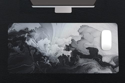 Image of Oil Spill Premium Desk Mat | Anti-Skid | Anti-Slip | 90 * 42 cm | Laptop Mat for Work from Home /Office /Gaming- Extended Mouse pad and Keyboard Desk mat