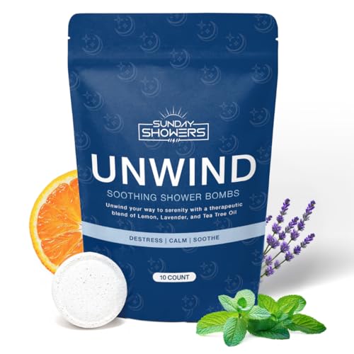 Unwind Shower Steamers Aromatherapy – 10 Pack Natural Shower Bombs