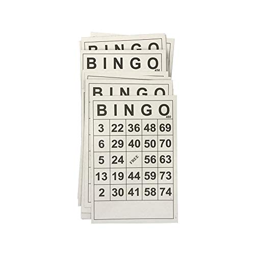Denpetec Bingo Board Game, Classic Bingo Cards, Vintage Wooden Bingo Game, With 40 Bingo Number Cards And 75 Chess, For Family, Friends And Large Parties Group Games #TOP3