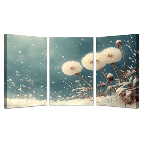Forêt d'hiver blanc triptyque photo pour créer une bulle zen