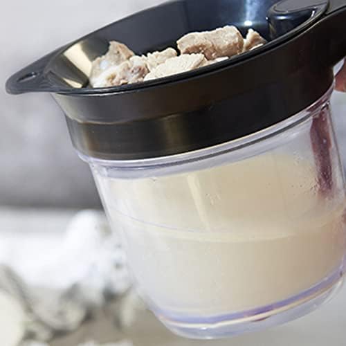 HoveeLuty Fat Separator Jug Gravy Separator Jug Olive Oil Dispenser with Bottom Release Oil Gravy Dispenser with Strainer for Cooking