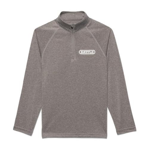 Battle Sports Men's Long-Sleeve 1/4 Quarter-Zip Performance Lightweight Pullover