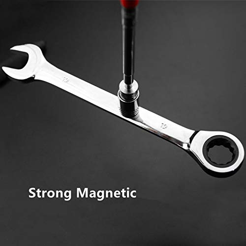 uptodateproducts 1pc Plastic Mini Pick-Up Tool Flexible Neodymium Magnetic Pen Magnet Telescopic Handheld Rod Stick Extendable Pointer Nuts Bolts Picking Reach (Black) 3