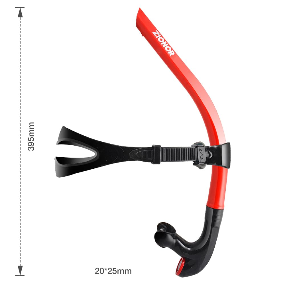 ZIONOR T1 Unisex Snorkeling per Nuoto Nuotatore Formazione Immersioni Snorkeling Comodo boccaglio valvola di spurgo unidirezionale