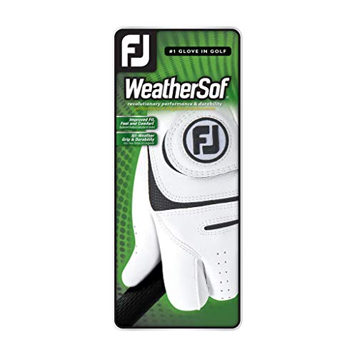 Footjoy 66148-L Men'S Weathersof Golf Glove White Large thumb #1