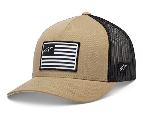 Alpinestars Flag Snapback Trucker Hat Baseballkappe Herren mit hinten Schnappverschluss Einheitsgröße