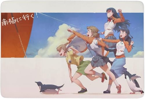 カーペット 宇宙よりも遠い場所 ヒロイン 青春 ラグ 厚手 ラグマット 絨毯 じゅうたん 洗える すべり止め 防音マット 抗菌・防ダニ加工 大きめ 150×100cm 約 1畳 長方形 冬用 ふわふわ 暖かい 足を暖める 吸水速乾 おうち 寝室 リビング