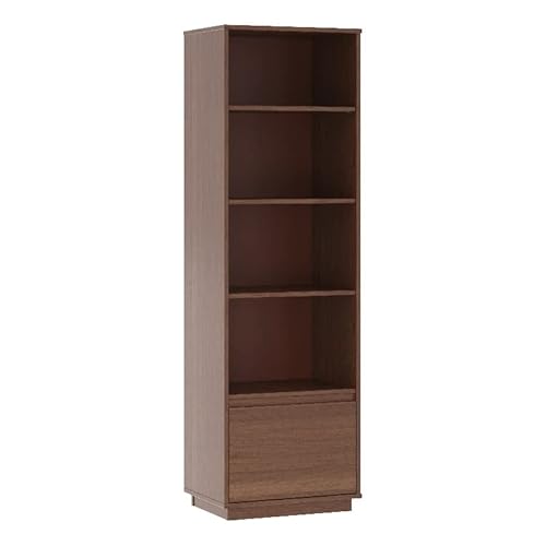 Linon Keane Wood Mid Century Bookcase With One Drawer In Brown #TOP26