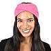 C.C Stretchy Cozy Eco-Friendly Recycled Yarn Ear Warmer Headband Headwrap, Cashmere Blend Diva Pink