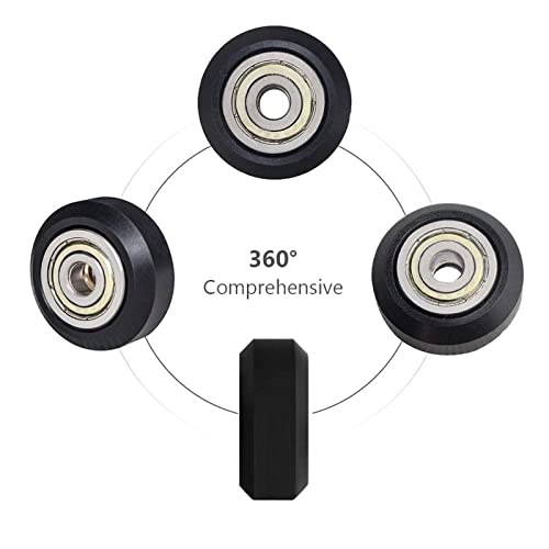 Rodamiento 625ZZ para Creality Ender 3, kit de 10 poleas de plástico Pom 4