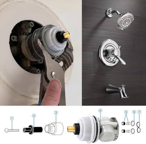 image for RILDWO RP32104 Shower Cartridge Replacement for Delta Monitor 1700/180