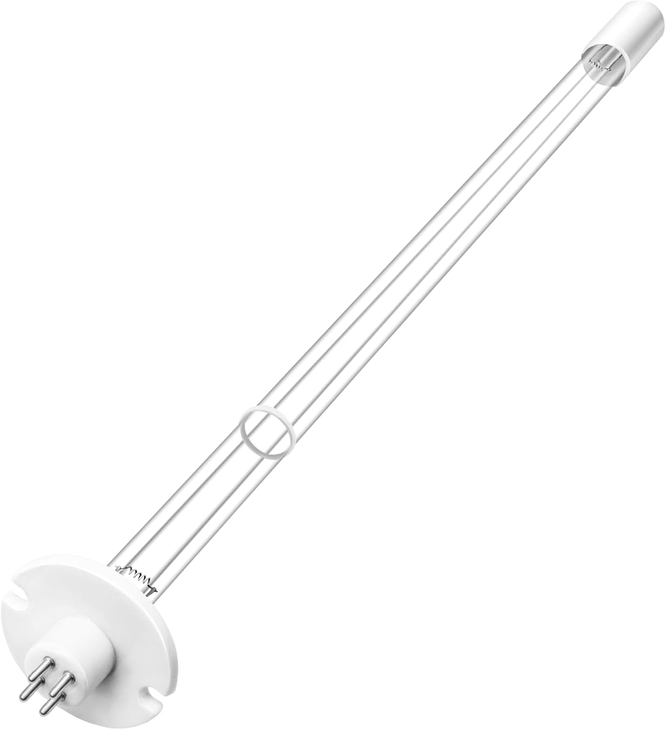 14W UV HVAC Light Bulb, 14" UV Lamp with 2" Male Non-keyed Lamp Base | UV Light Replacement Bulb with 4-Pin for AC System, Works for 24V and 110V UV Lamps (14" Long)