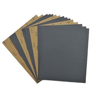 Dazefree 600 Grit Sandpaper 15PCS, Wet Dry Sandpaper Sheets 9 x 11 Inch, Silicon Carbide Abrasive Sanding Sheets, Sand Paper for Wood Furniture Finishing, Metal Sanding, Automotive Polishing