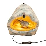 Ajustes de Calor Personalizables: Este calentador para jaula de pájaros ofrece ajuste de cuatro niveles con control de intensidad de potencia, manteniendo un calor constante de 41C que mejora el bienestar de tu ave; su limitación no impermeable garantiza un uso interior seguro, haciéndolo perfecto para regular temperaturas en jaulas en salas de estar o patios cerrados donde las mascotas se sienten protegidas y cómodas en entornos domésticos.
