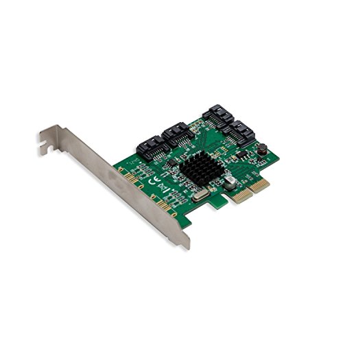 I/O Crest 4 Port SATA III PCI-e 2.0 x2 Non RAID Hard Drive Controller Card Marvell 9235 Chipset