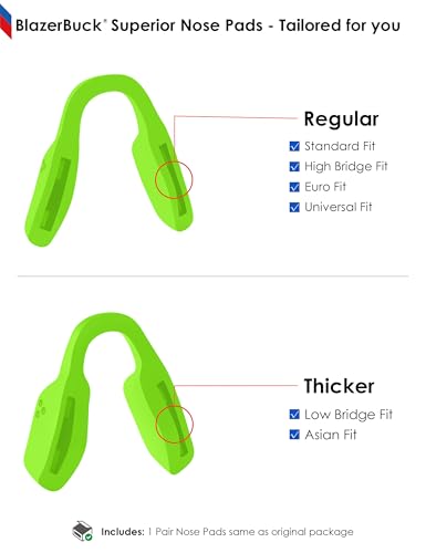 Image of BLAZERBUCK Replacement Nose Piece Nose Pads for Oakley Activate OX8173 Eyeglasses