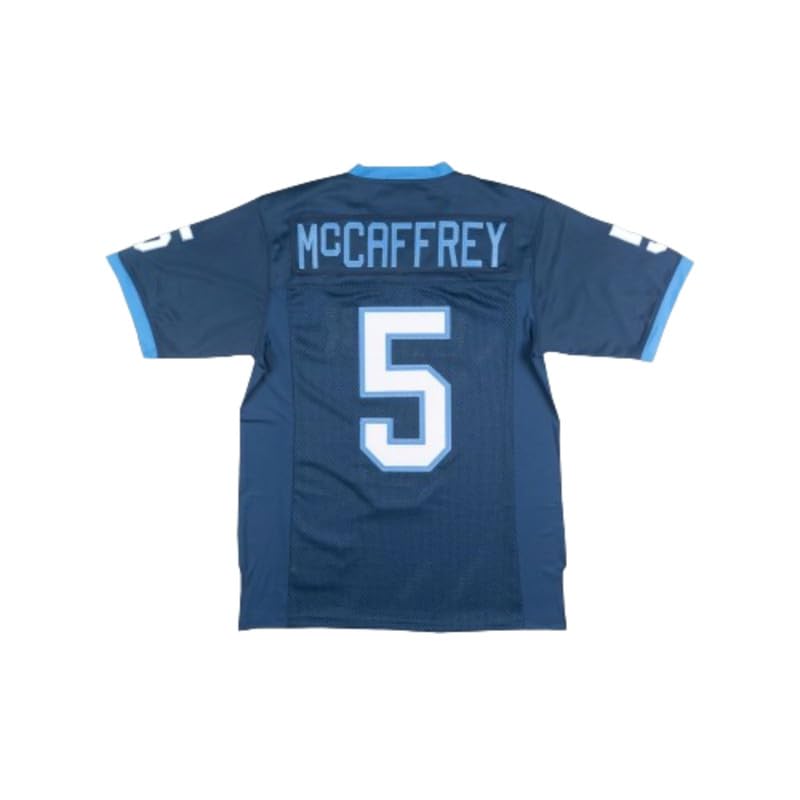 C McCaffrey 5 High School Eagles Football Jersey Sewn Multicolor
