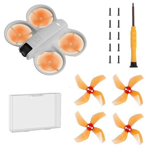 JUNENTER �h���[�� �J���t�� �v���y�� DJI Neo �p ��m�C�Y �v���y�� �y�� �ϋv�� �v���y�� �E�B���O �u���[�h DJI Neo �A�N�Z�T���[�p �v�������p�X�y�A�p�[�c 4�� (�O���[)