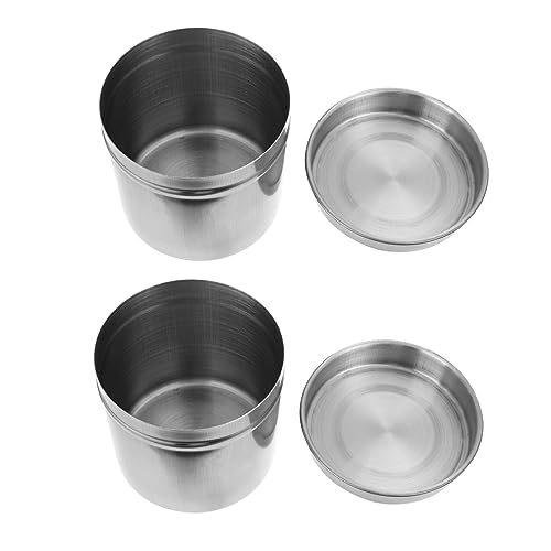 FUNOMOCYA 304 Stainless Steel Storage Can Cylinder Can Home Storage Container Easy to Clean