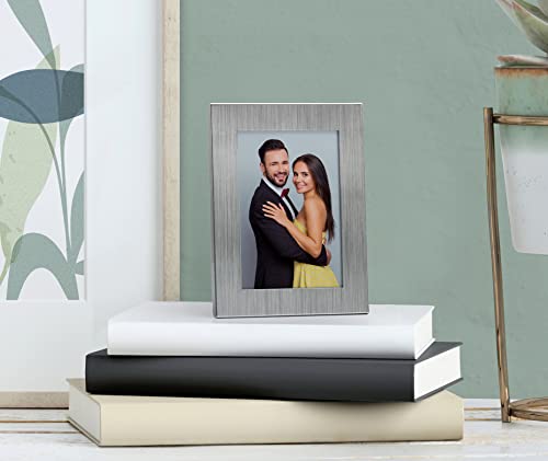 Neil Enterprises Inc. 2.5" X 3.5" Silver Picture Frame #TOP4