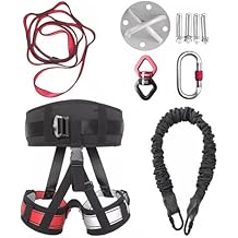 Bungee Fitness Equipment Set for Fitness Training - 5D Bungee Dance Resistance Belt Rope 50 60 70 80 90 100kg - Resistance Air Dance Rope for Gym - Home Suspension Training KitWeight Class-1 50kg