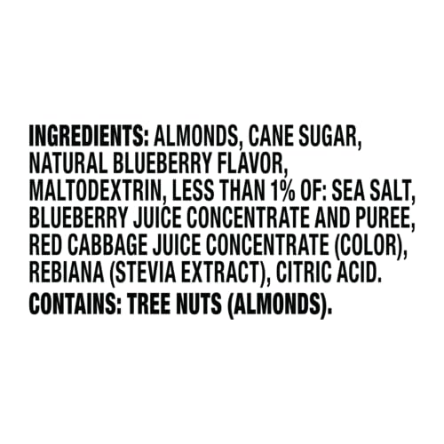 Image of Blue Diamond Almonds, Classic Blueberry Flavored Sweet Snack Nuts, Non-GMO, Kosher, and No Gluten Ingredients or Artificial Flavors, Great size for On-the-go, Lunch, Adults and Kids, 6oz Can