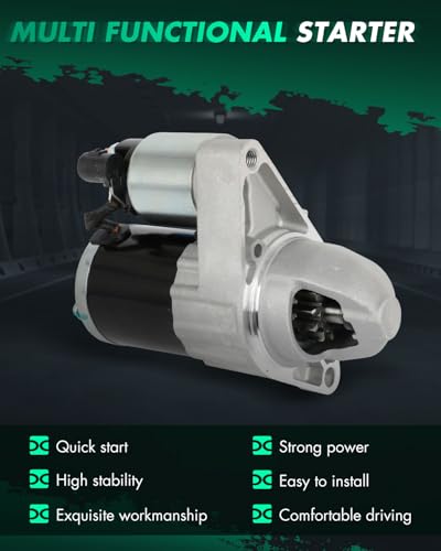 Image of SCITOO Starter Motor fit for Chrysler for 200 2.4L 2015-2017,for Fiat for 500X 2.4L 2016-2018,for Jeep for Cherokee 2.4L 2014-2019 Replacement Starter 19145