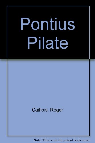 Pontius Pilate B0007E0GSK Book Cover