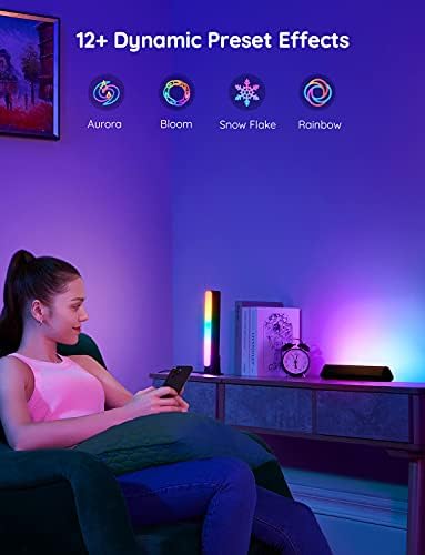 Govee LED Light Bars, Smart WiFi RGBIC TV Backlight, Gaming Lights with Scene and Music Modes, Immersive Play Light Bar for PC, TV, Room Decoration, Work with Alexa & Google Assistant