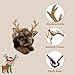 FLAdorepet Pet Cat Dog Elk Antler Deer Horn Headband Headwear Hat,Halloween Christmas Dog Reindeer Deer Costume Outfits for Small Medium Large Dogs Pet Hair Accessories Apparel Gifts