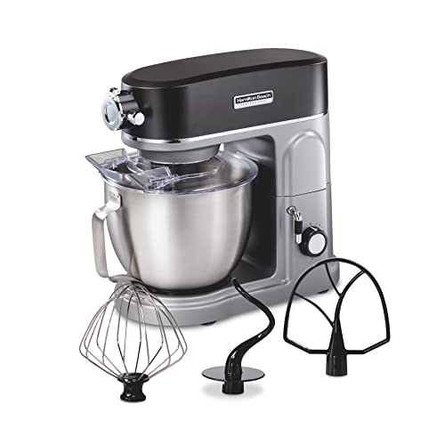 Hamilton Beach Professional All-Metal 5 Qt Stand Mixer With 12 Speeds