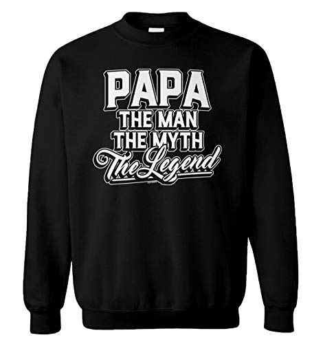 Papa The Man The Myth The Legend - Grandpa Unisex Crewneck