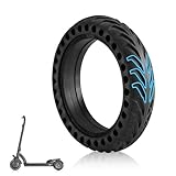 Ourleeme Mi Scooter Tires, Electric Scooter Tire Honeycomb Design,8.5In Rubber Solid Tire Front/Rear Tire,Replacement Wheels for Scooter