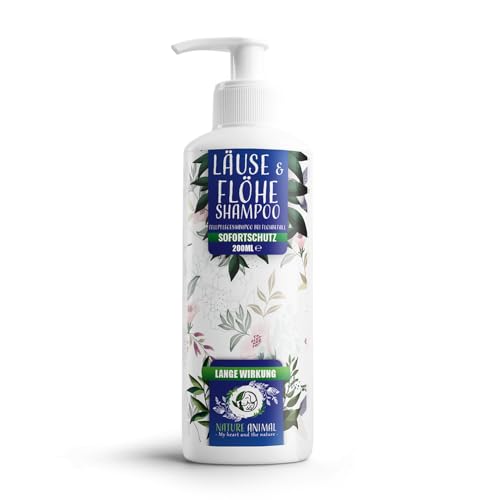 Nature Animal® Shampoo für Hunde + Katzen - für Ihr Haustier - Kurzhaar + Langhaar