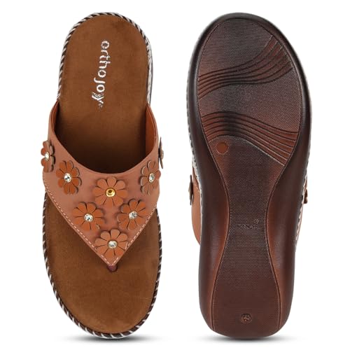 Image of ORTHO JOY doctor Fancy Footwear for women || Orthopedic Women's Fancy Slipper /Sandal For Women