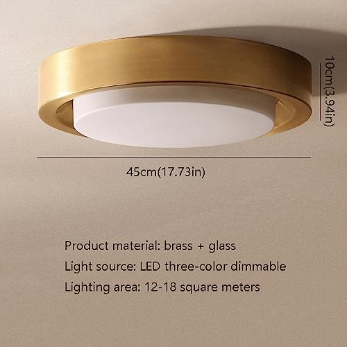 Plafonnier LED compact en laiton pour optimiser les bas plafonds - 4