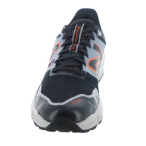 New Balance New Balance Men's Fresh Foam 510 V6 Trail Running Shoe, Phantom/Team Away Grey/Classic Orange, 8 W