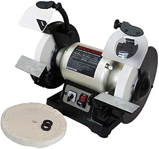 BUCKTOOL Professional Power Tools 8-Inch Dual Speed Cast Iron Base Bench Grinder TDS-200DS