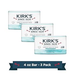 Kirk's Fragrance Free Castile Bar Soap (Pack of 3)