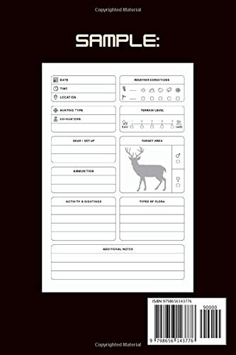 image for Hunting Log Book: Deer Hunting Journal Notebook For Hunting Enthusiast