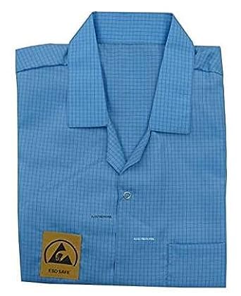 Sky Printed ESD Safe Apron, Lab coat Jacket (Blue, Small)