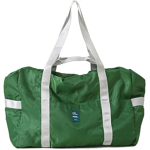 Foldable Travel Duffel Bag, Sports Duffels Gym Bag, Rainproof Nylon Totes, Sports Shoulder Handbag, Lightweight Duffle Bags, Outdoor Vacation Weekend Bag by VanFn P.Travel Series (Light Green)