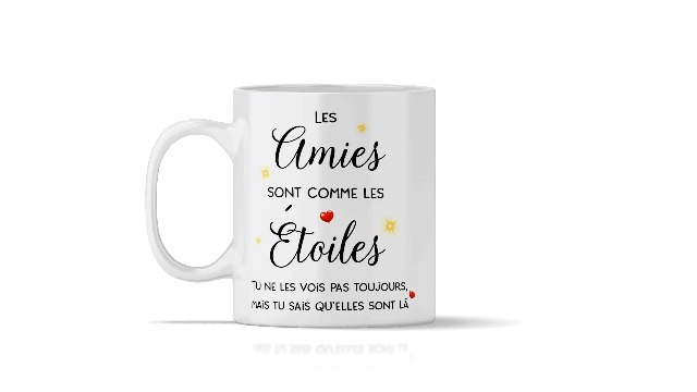 Une Meilleure Amie - Bougeoir en Bois sans bougie 2 Prénoms Personnalisé